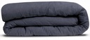 Housse de couette Linco Marine 220 x 240 en lin et coton