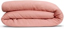 Housse de couette Linco Blush 220 x 240 en lin et coton