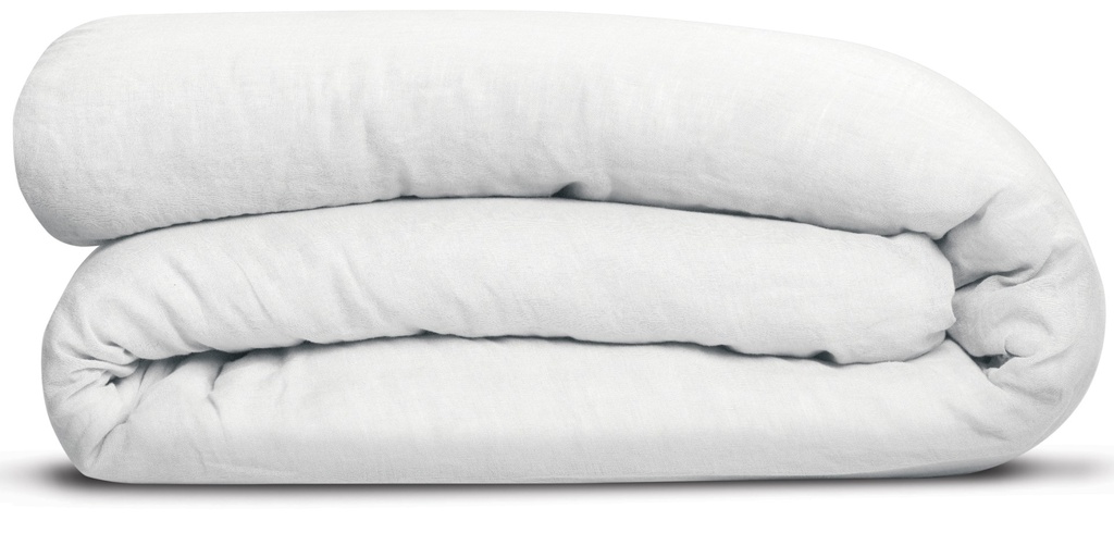 Housse de couette Linco Blanc 260 x 240 en lin et coton