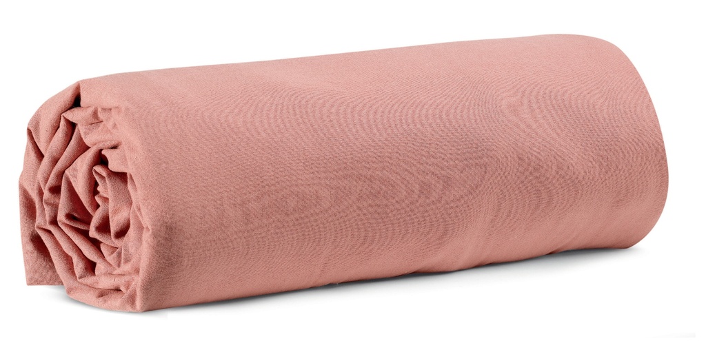 Drap housse Calita Blush 140x190 bonnet 30 cm