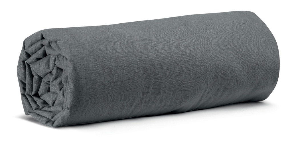 Drap housse Calita Carbone 140x190 bonnet 30 cm