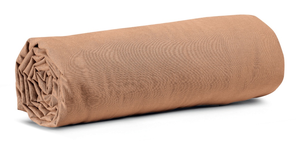 Drap housse Calita Cannelle 140x190 bonnet 30 cm