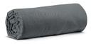 Drap housse Calita Carbone 160x200 bonnet 30 cm en coton lavé