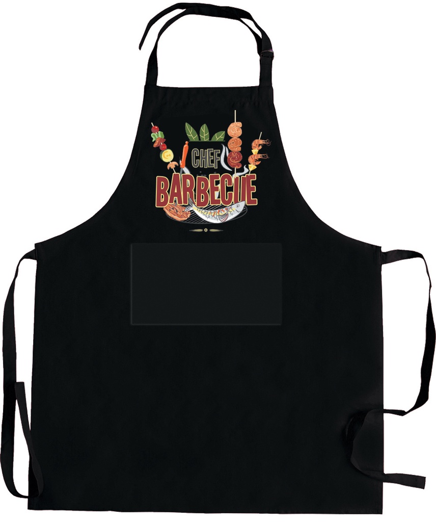 Tablier de cuisine Barbecue avec poche recyclé