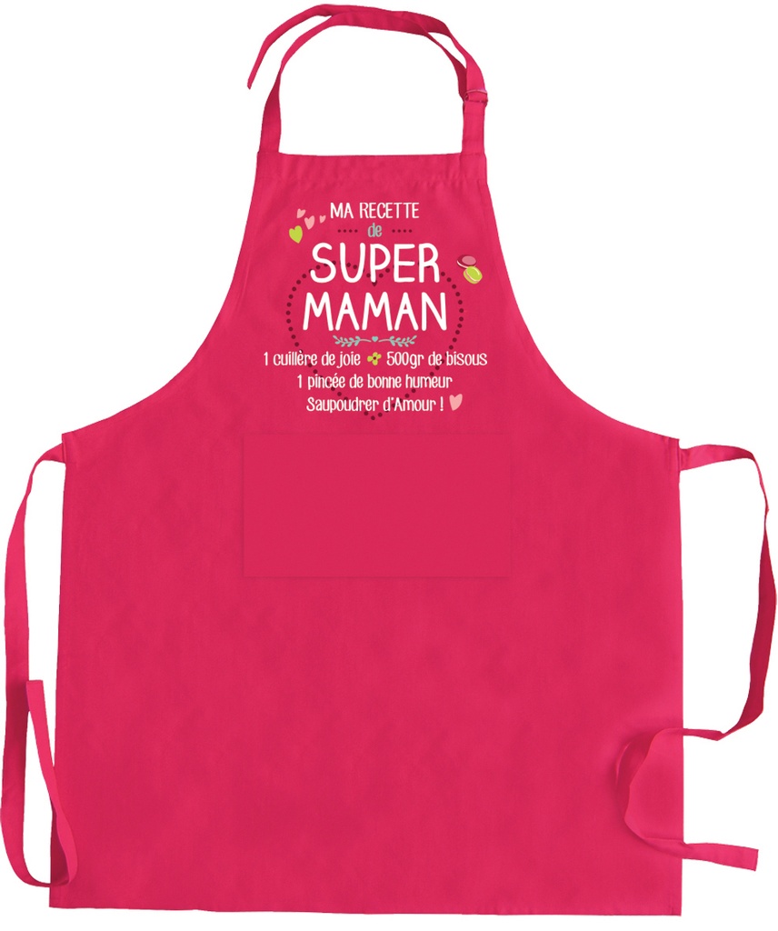 Tablier de cuisine Ma recette de super maman