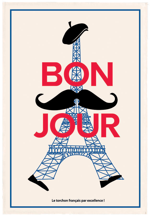 Torchon Bonjour