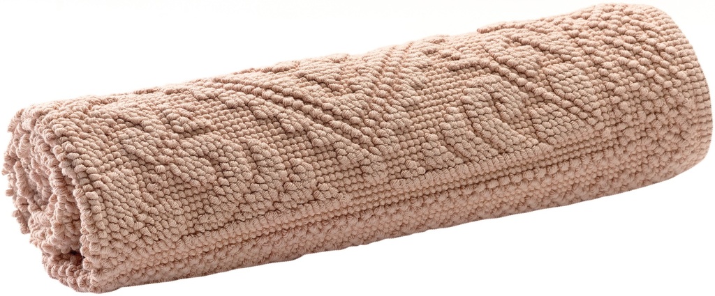 Tapis de bain uni Enzo Aubépine