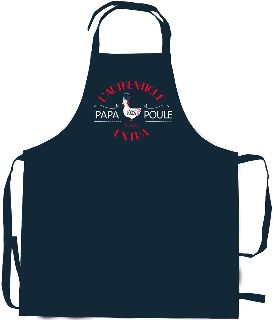 Tablier de cuisine Papa poule recyclé