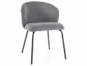 Chaise Kevin avec dossier enveloppant en tissu texturé