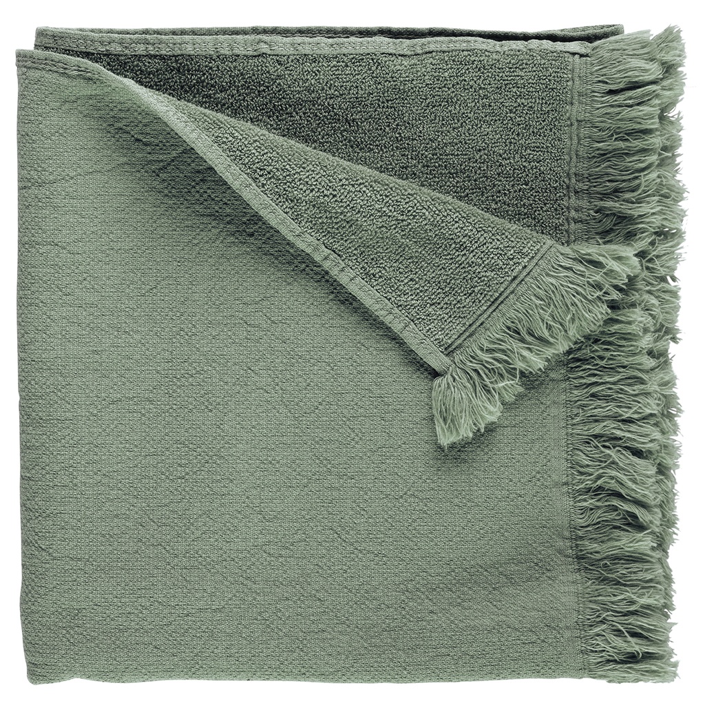 Serviette de toilette Luna Détox green en coton bio
