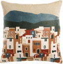Coussin brodé Elie