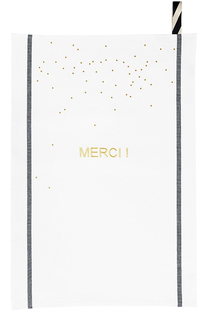 Torchon Merci Or