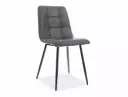 Chaise Look en simili cuir matelassé, style industriel
