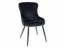 Fauteuil Lotus en velours matelassé
