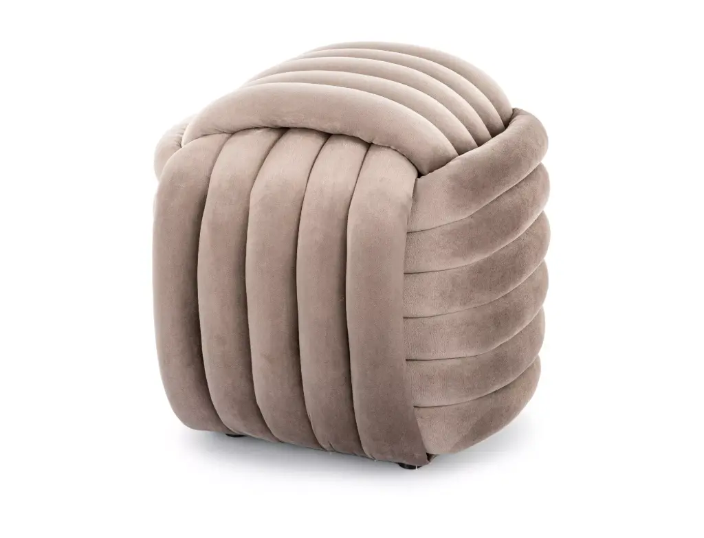 Pouf décoratif moderne Bruni en velours