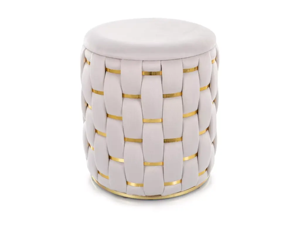 Pouf design décoratif pour salon Tiare en velours