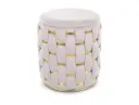 Pouf design décoratif pour salon Tiare en velours