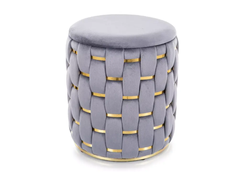Pouf design décoratif pour salon Tiare en velours
