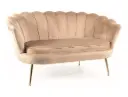 Canapé design 2 places en velours style art déco Camellia 