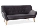 Canapé Nordic 3 places de style scandinave en velours