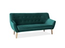 Canapé Nordic 3 places de style scandinave en velours