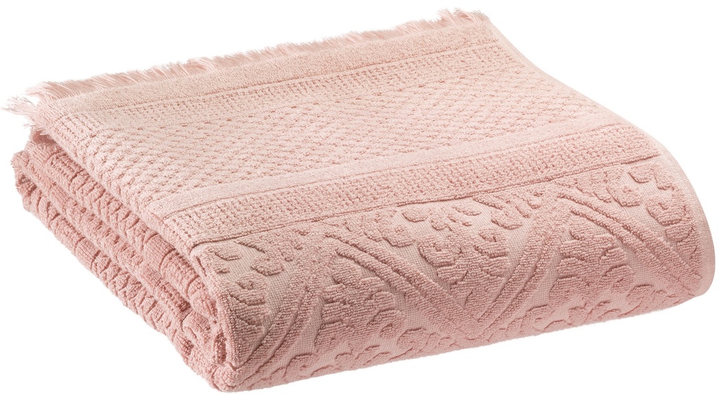 Maxi serviette de douche Zoé en éponge jacquard