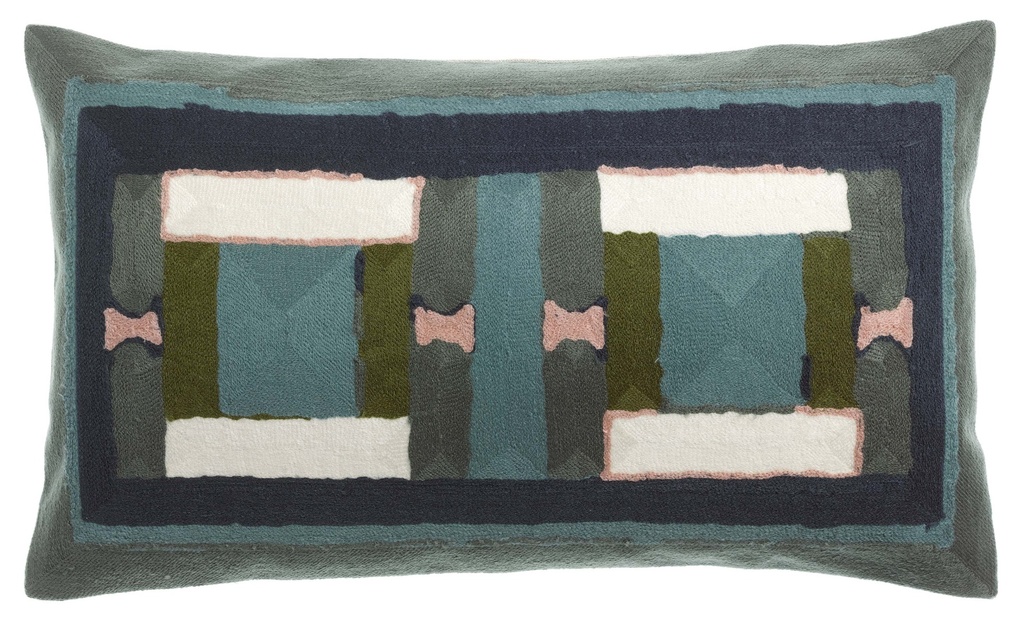 Coussin brodé Taho