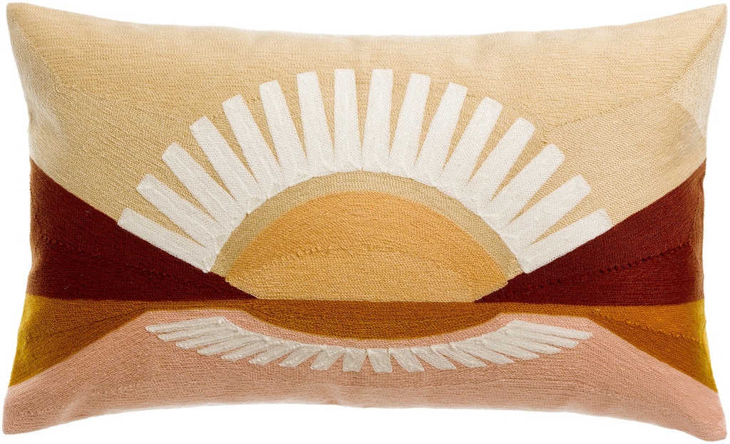 Coussin brodé Eol