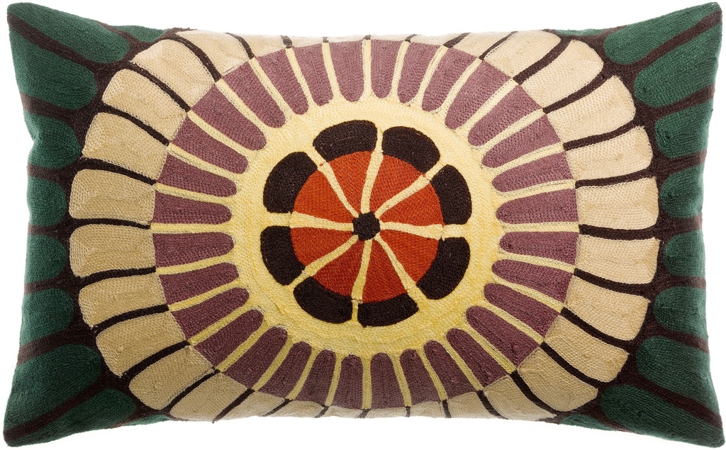 Coussin brodé Zeno Forêt