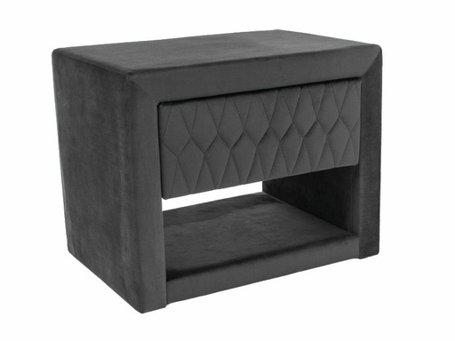 [AZURROVSNSZ] Table de chevet Azurro en velours avec tiroir 