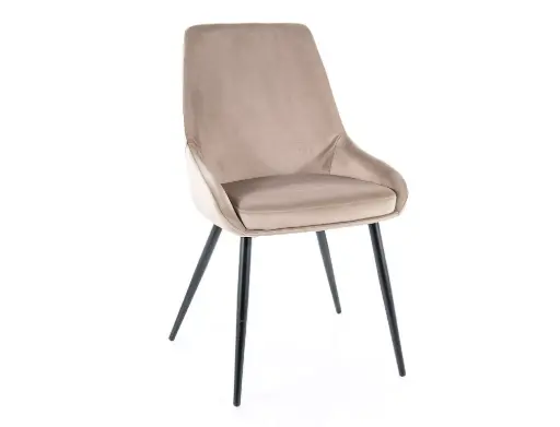Chaise en velours Cobe