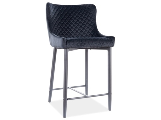 Demi-tabouret Colin B Velours H-2