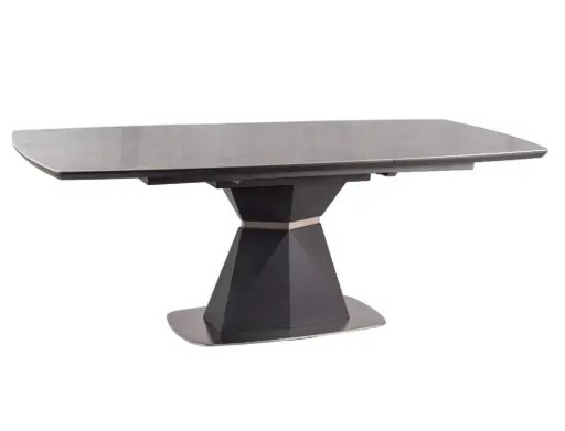 [CORTEZCSZAT160] Table extensible Cortez en céramique et acier brossé