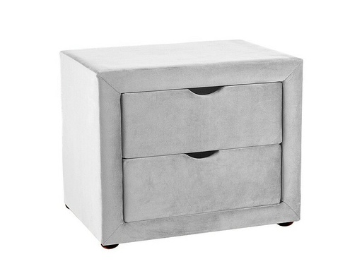 [ET002VJSZ] Table de chevet ET-002 en velours double tiroir 