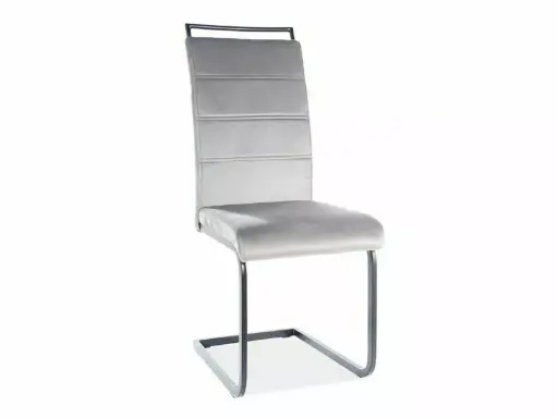 Chaise design H-441 en velours