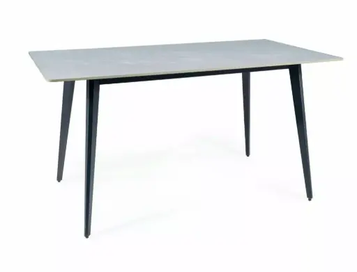 [IVYSZC140] Table à manger Ivy en céramique et métal