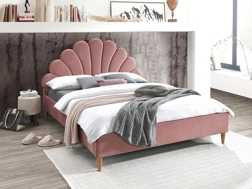 [SANTANAV160RDN] Lit Santana 160x200 à tête de lit coquille