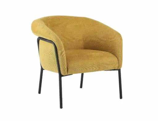 Fauteuil contemporain design Clover en tissu