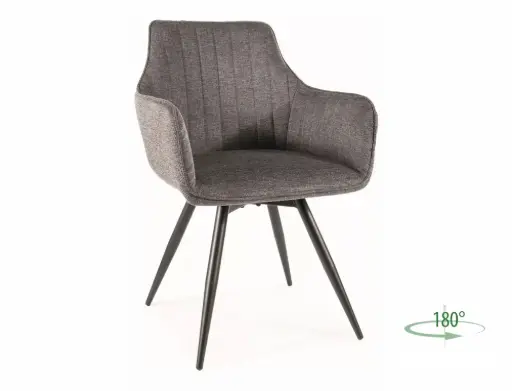 Fauteuil pivotant Ballo en tissu