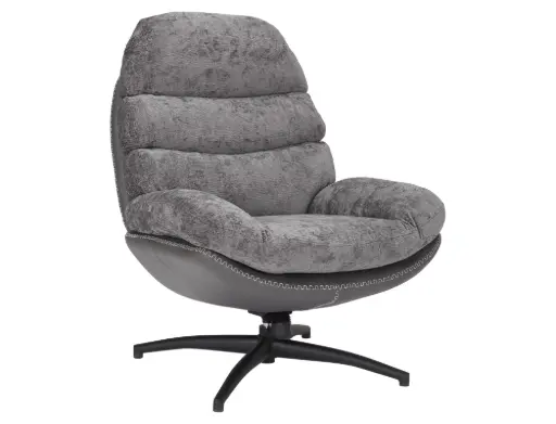 Fauteuil lounge pivotant et inclinable Giselle