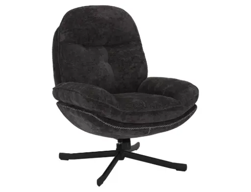 Fauteuil pivotant détente Harper en tissu