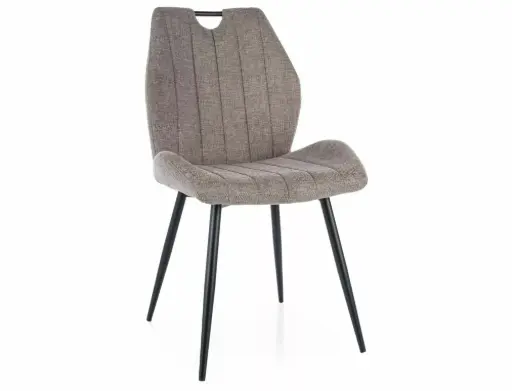 Chaise design Arco en tissu avec pieds métal