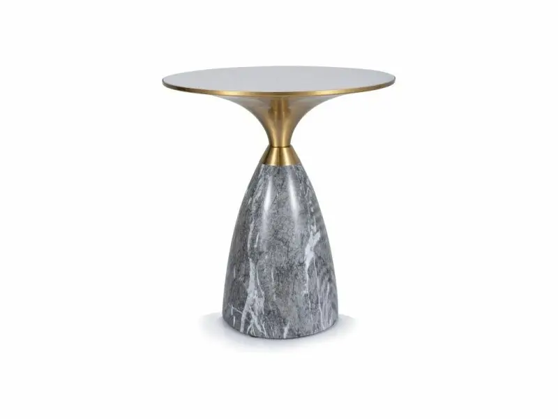 Table basse design Leo en céramique et métal