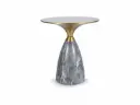 Table basse design Leo en céramique et métal