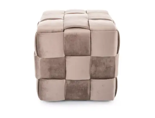 Pouf d’appoint Casel en velours