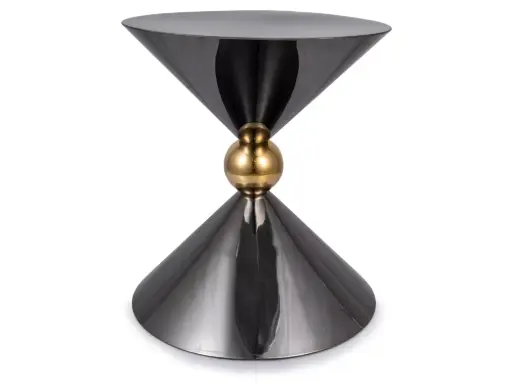 [MIRACFI50] Table basse sculpturale Mira en acier inoxydable