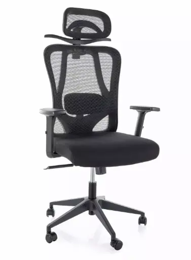 [OBRQ080C] Chaise de bureau ergonomique pivotante avec porte-manteau intégré Q-080