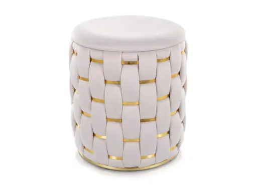 Pouf design décoratif pour salon Tiare en velours