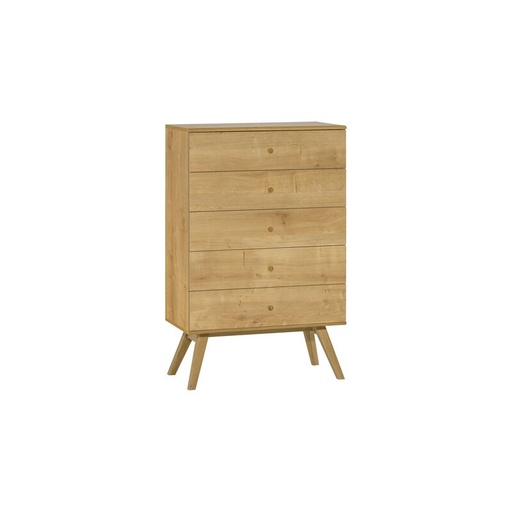 Commode Nature - chiffonnier scandinave à cinq tiroirs