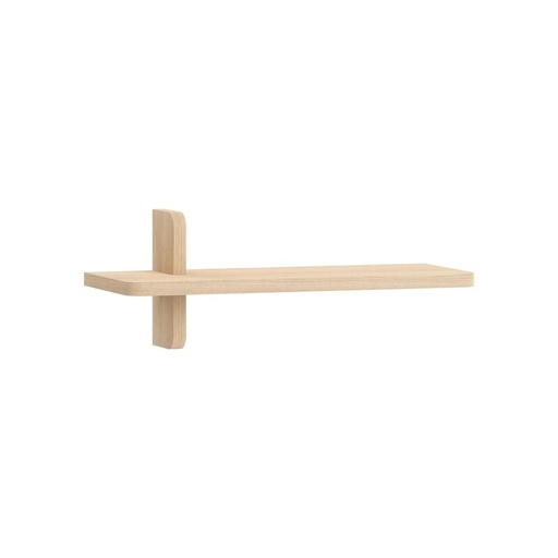 [888030] Etagère murale courte OMM style Japandi avec supports de fixation